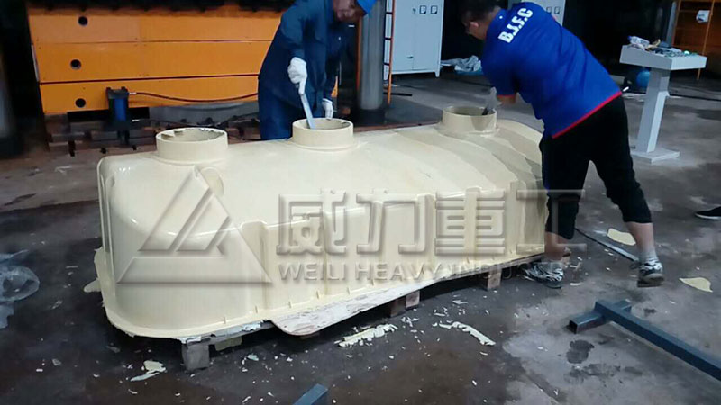 百嘉環保客戶壓制2立方的化糞池