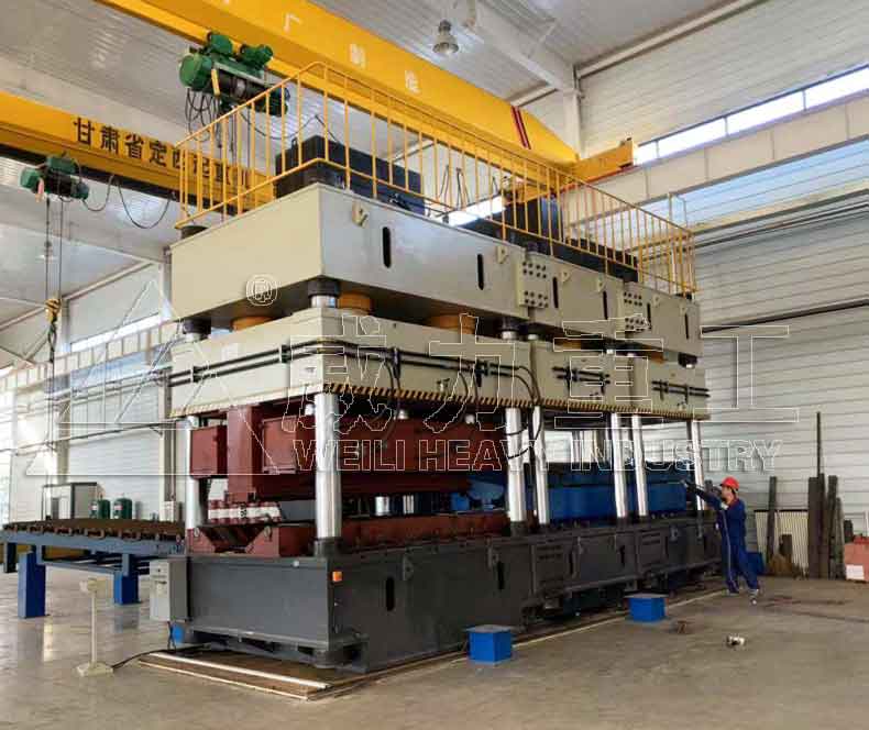 甘肅客戶采用汽車縱梁液壓機